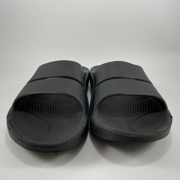 Oofos Ooahh Sport Slide Sandals Mens Size 8 Black Comfort Recovery, Womens 10 - Picture 2 of 9